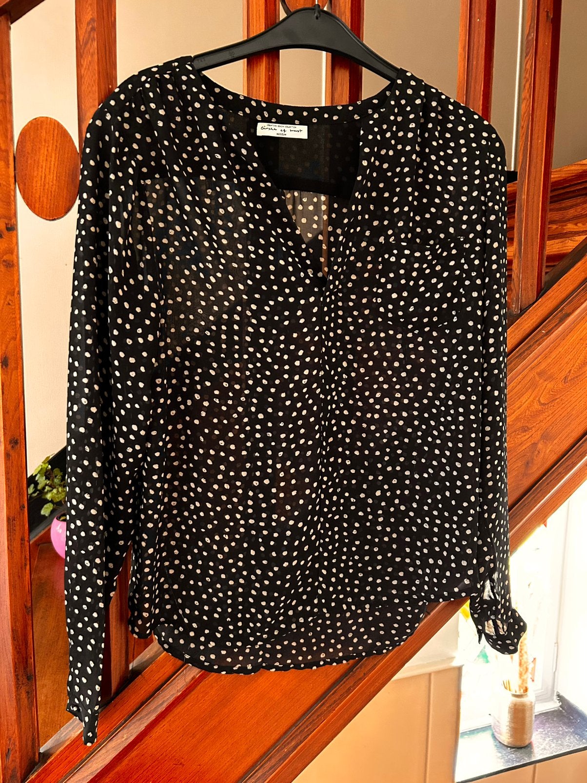 Circle of Trust blouse., Verzenden, Zo goed als nieuw, Maat 38/40 (M), Zwart