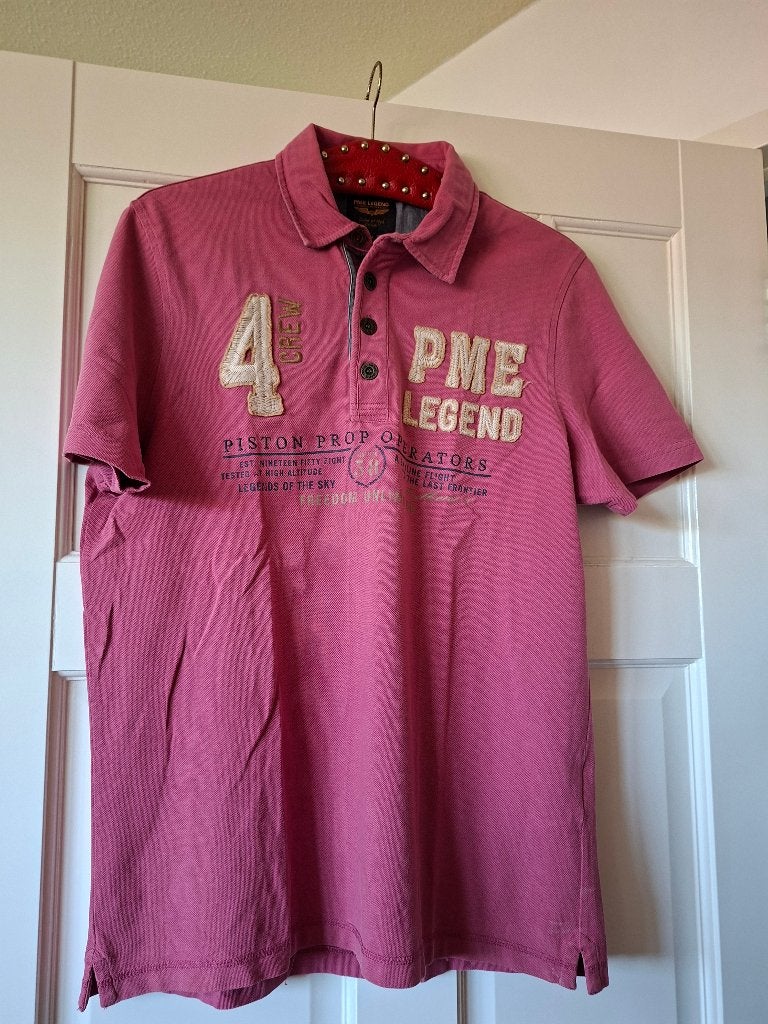 PME Legend polo shirt maat M, Kleding | Heren, Polo's, Maat 48/50 (M), Ophalen of Verzenden, Zo goed als nieuw, Roze