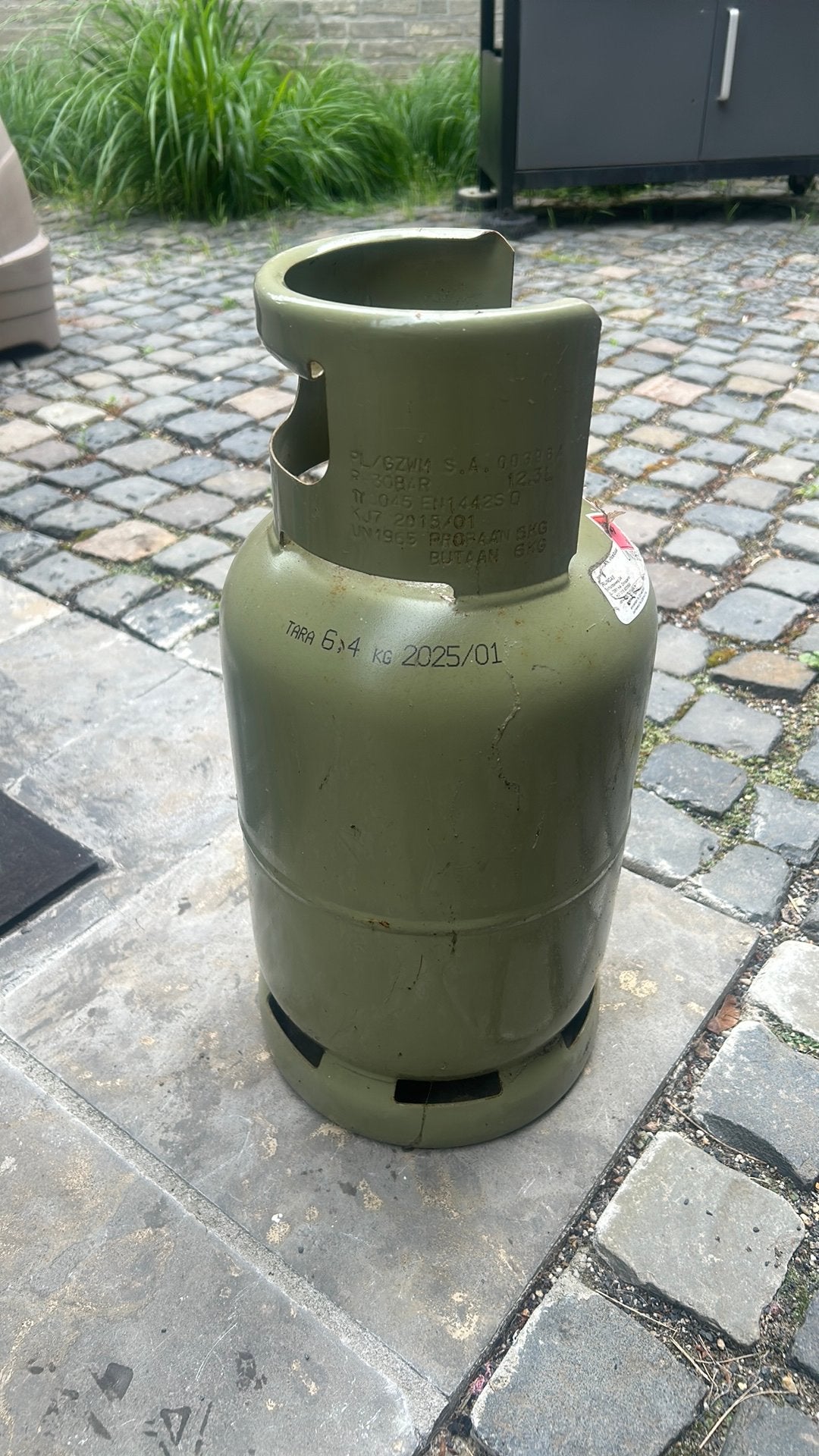 Propaan gasfles leeg, Caravans en Kamperen, Kampeeraccessoires, Ophalen of Verzenden, Zo goed als nieuw