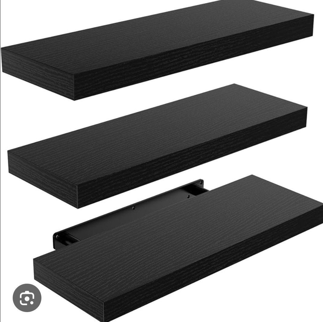 Twee IKEA Lack planken, zwart, 110x26 cm, Ophalen, Zo goed als nieuw