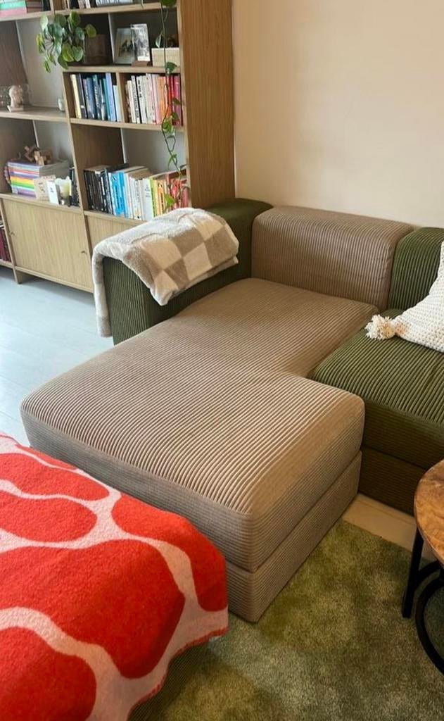 HOES Ikea Jattebo chaise longue links beige, Huis en Inrichting, Banken | Sofa's en Chaises Longues, Ophalen of Verzenden, Zo goed als nieuw