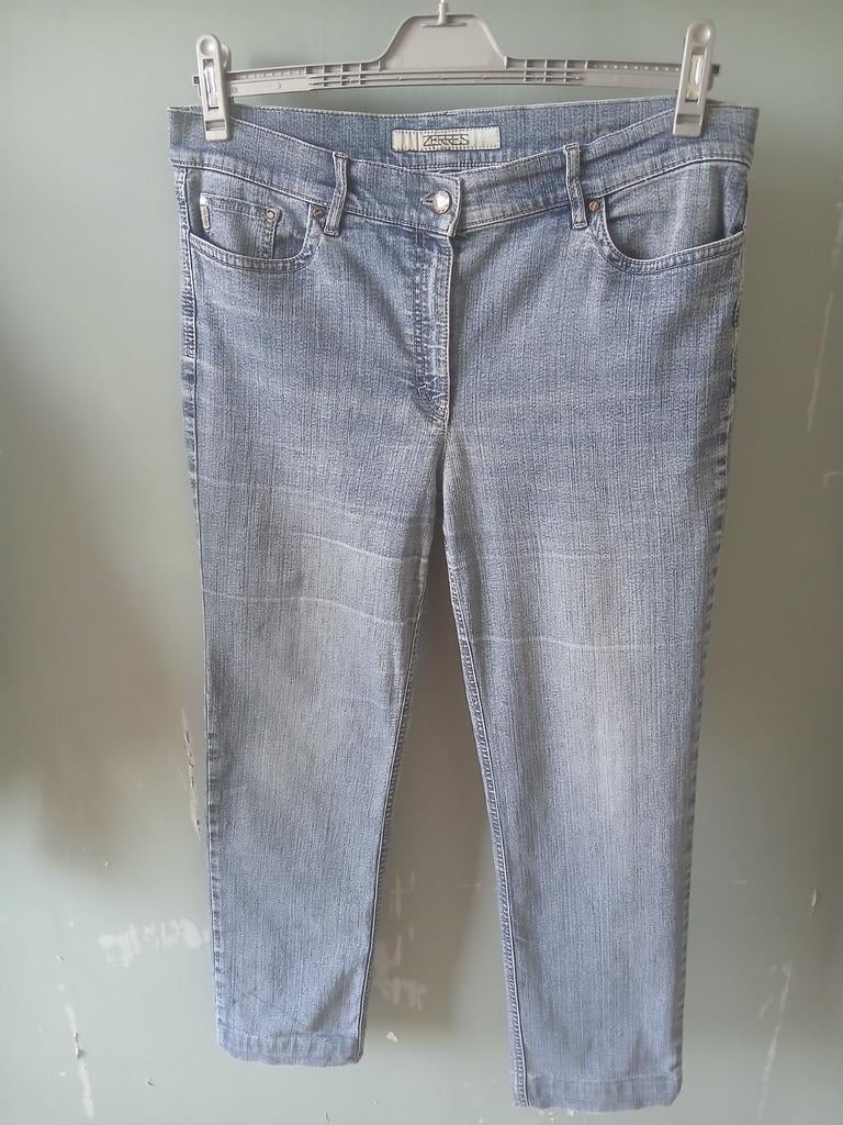 42 denimbroek blauw 5-pocketmodel merk Zerres model Cora, Zerres, Ophalen of Verzenden, Gedragen, Blauw