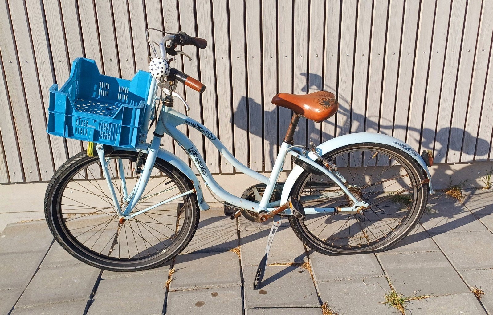 Kinderfiets 24 inch met mandje, Fietsen en Brommers, Fietsen | Kinderfietsjes, Ophalen, Gebruikt, Gazelle, Terugtraprem