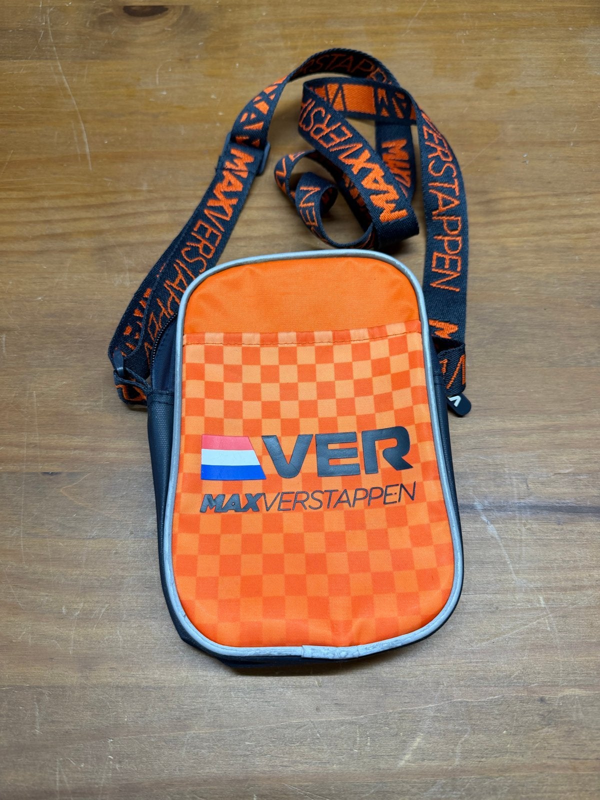 Max Verstappen schoudertasje - Oranje/Zwart, Ophalen of Verzenden, Zo goed als nieuw, Auto's