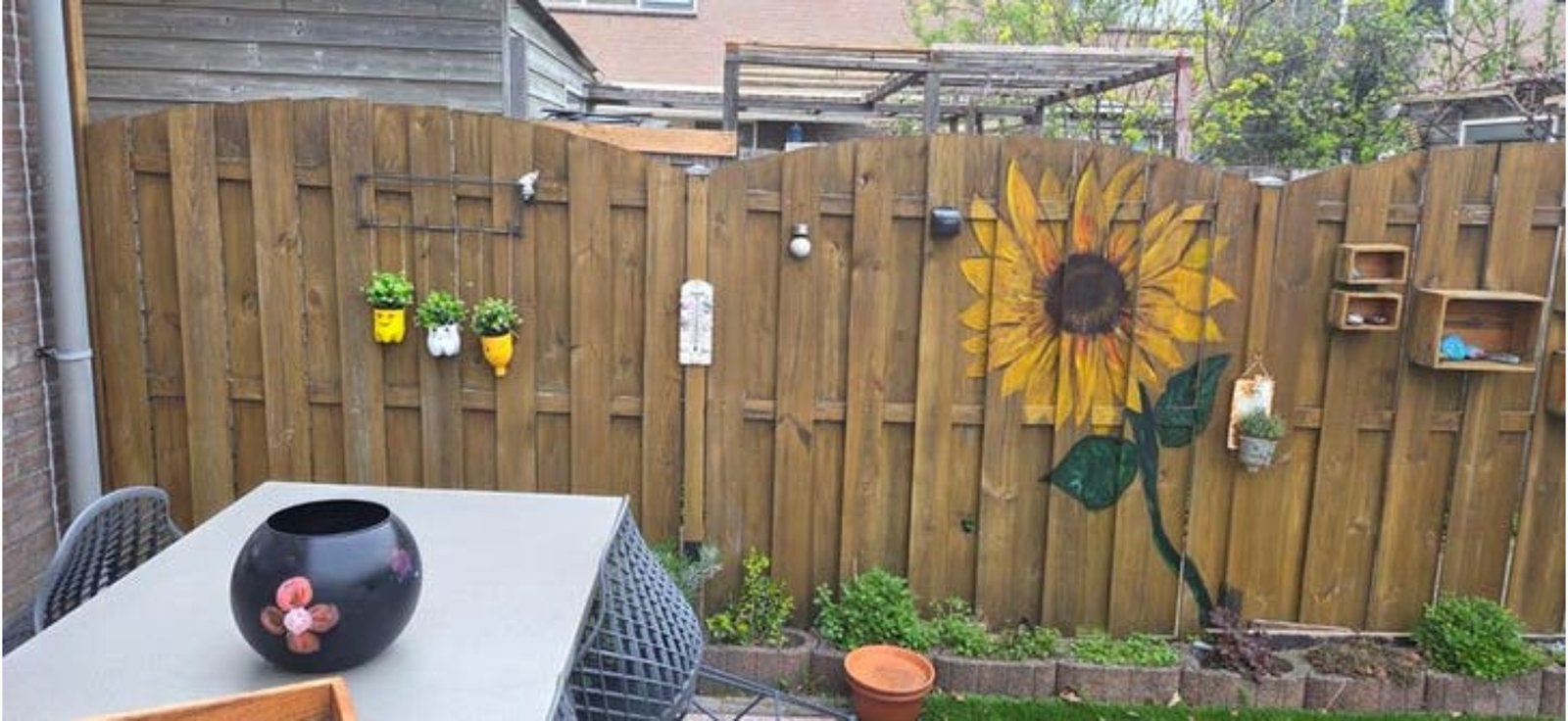 Gebruikte schutting, Tuin en Terras, Schuttingen, Ophalen, 3 tot 6 meter, Hout, 1 tot 2 meter