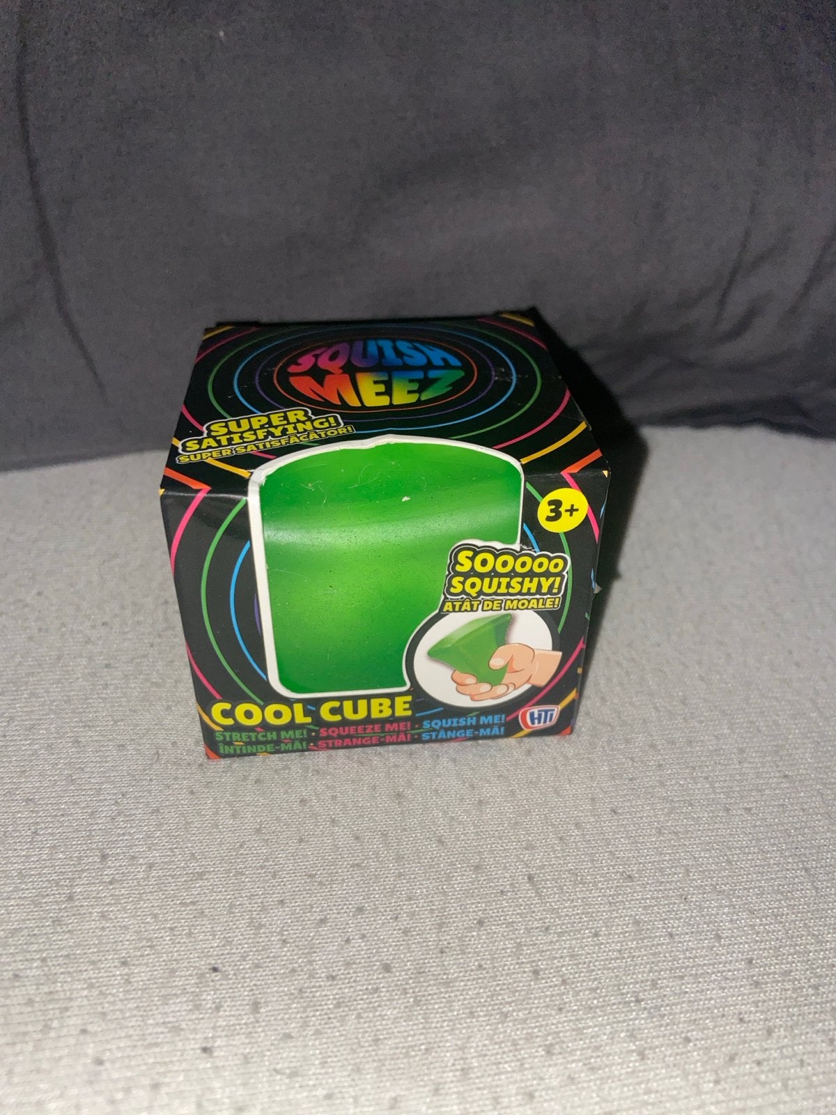 Squish Meez Cool Cube - Groene Squishy Stressbal, Kinderen en Baby's, Speelgoed | Overig, Nieuw, Jongen of Meisje, Ophalen