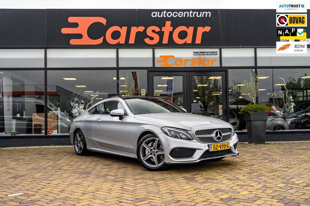 Mercedes-Benz C-klasse Coupé 180 Premium|Pano|Camera|Cruise, Auto's, Automaat, Achterwielaandrijving, Euro 6, 4 stoelen