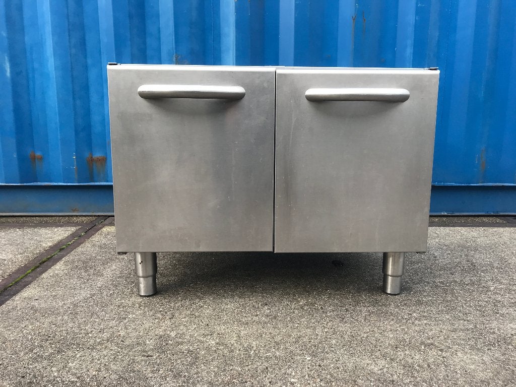RVS 2deurs onderkast / rvs kast onderzet keukenelement, Ophalen, Gebruikt, 25 tot 50 cm, Minder dan 100 cm