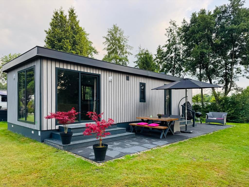 Te huur: Luxe chalet op ****camping De Rammelbeek in Twente, Vakantie, Vakantiehuizen | Nederland, 2 slaapkamers, Tv, Chalet, Bungalow of Caravan