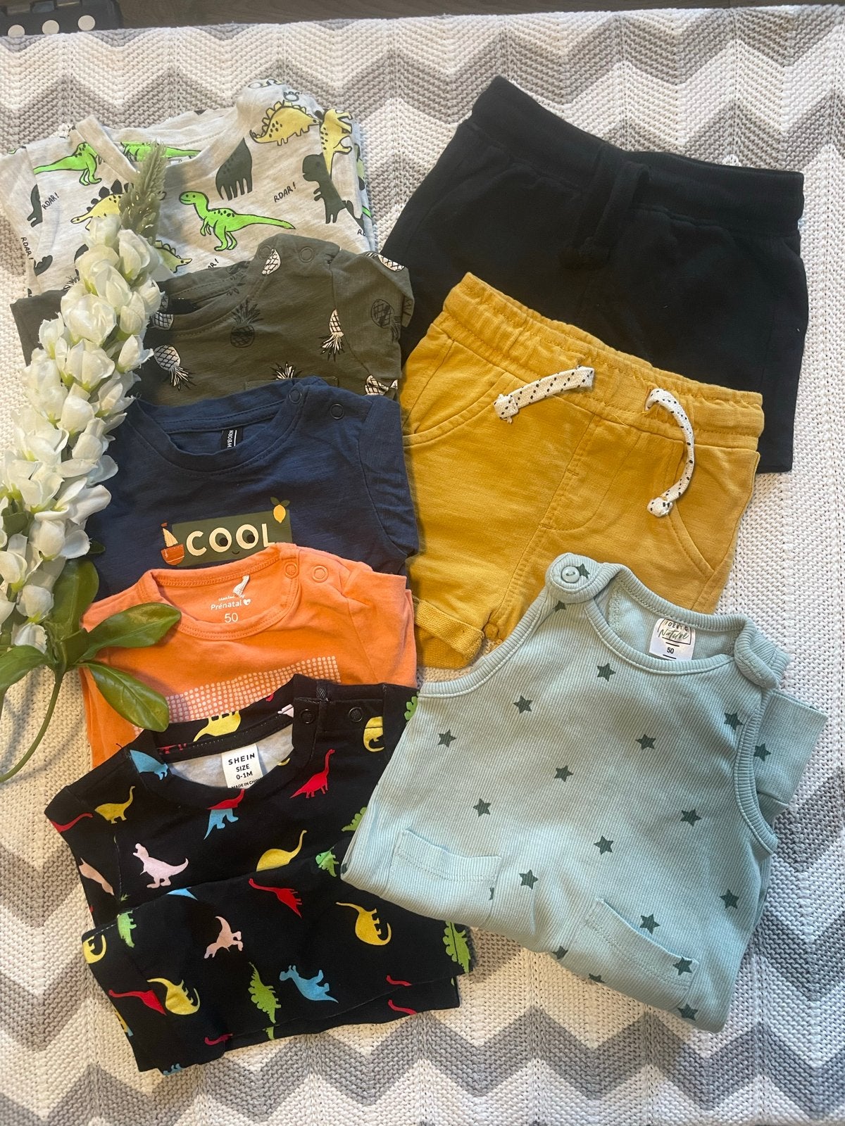 ZGAN, 9-delig zomerkleding pakket voor een jongetje, 50/56, Ophalen of Verzenden, Zo goed als nieuw, Maat 50