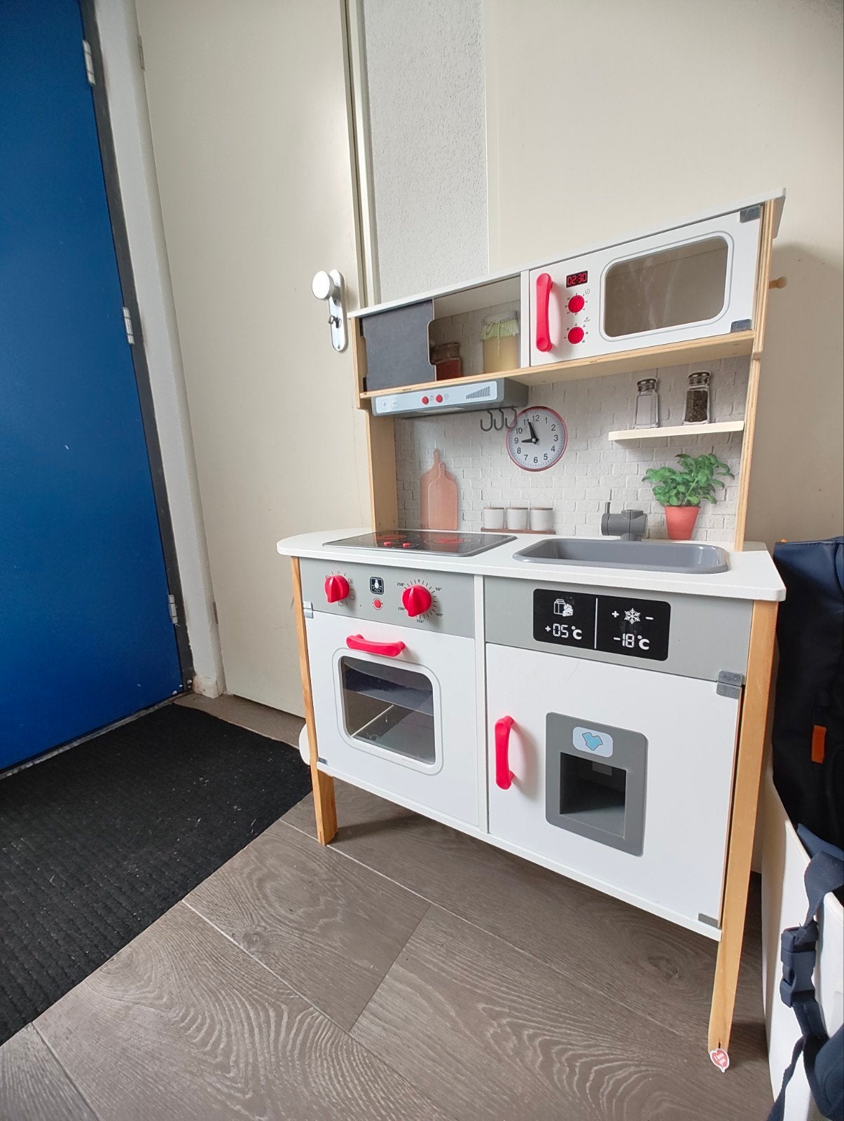 Houten speelkeuken, Kinderen en Baby's, Speelgoed | Speelkeukens, Ophalen, Gebruikt, Hout, Speelkeuken