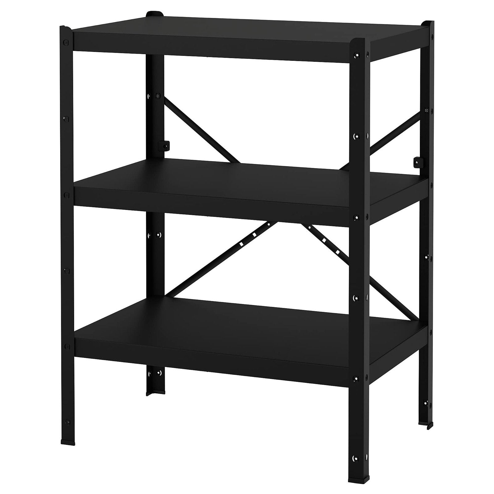 IKEA BROR Stellingkast Zwart 85x55x110 cm, Ophalen of Verzenden, Gebruikt