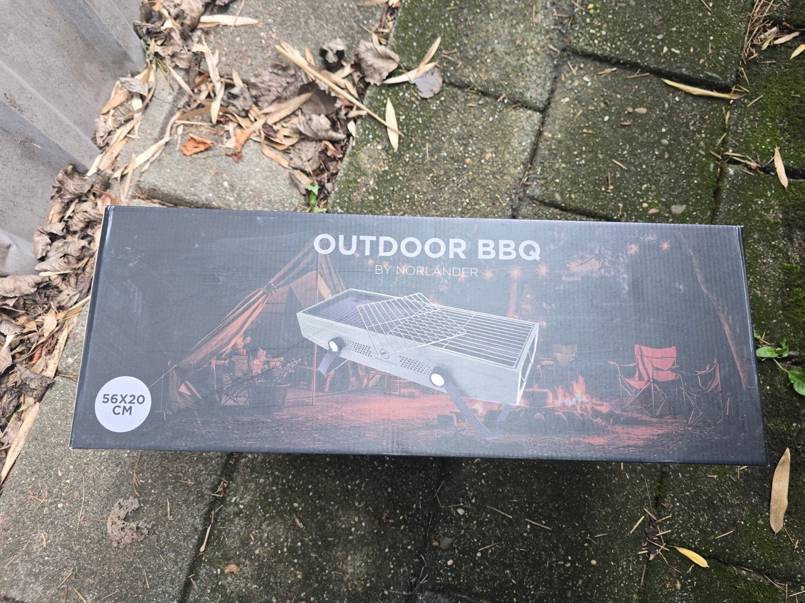 Outdoor BBQ by Norlander - Draagbare Barbecue 56x20 cm, Ophalen of Verzenden, Nieuw, Norlander