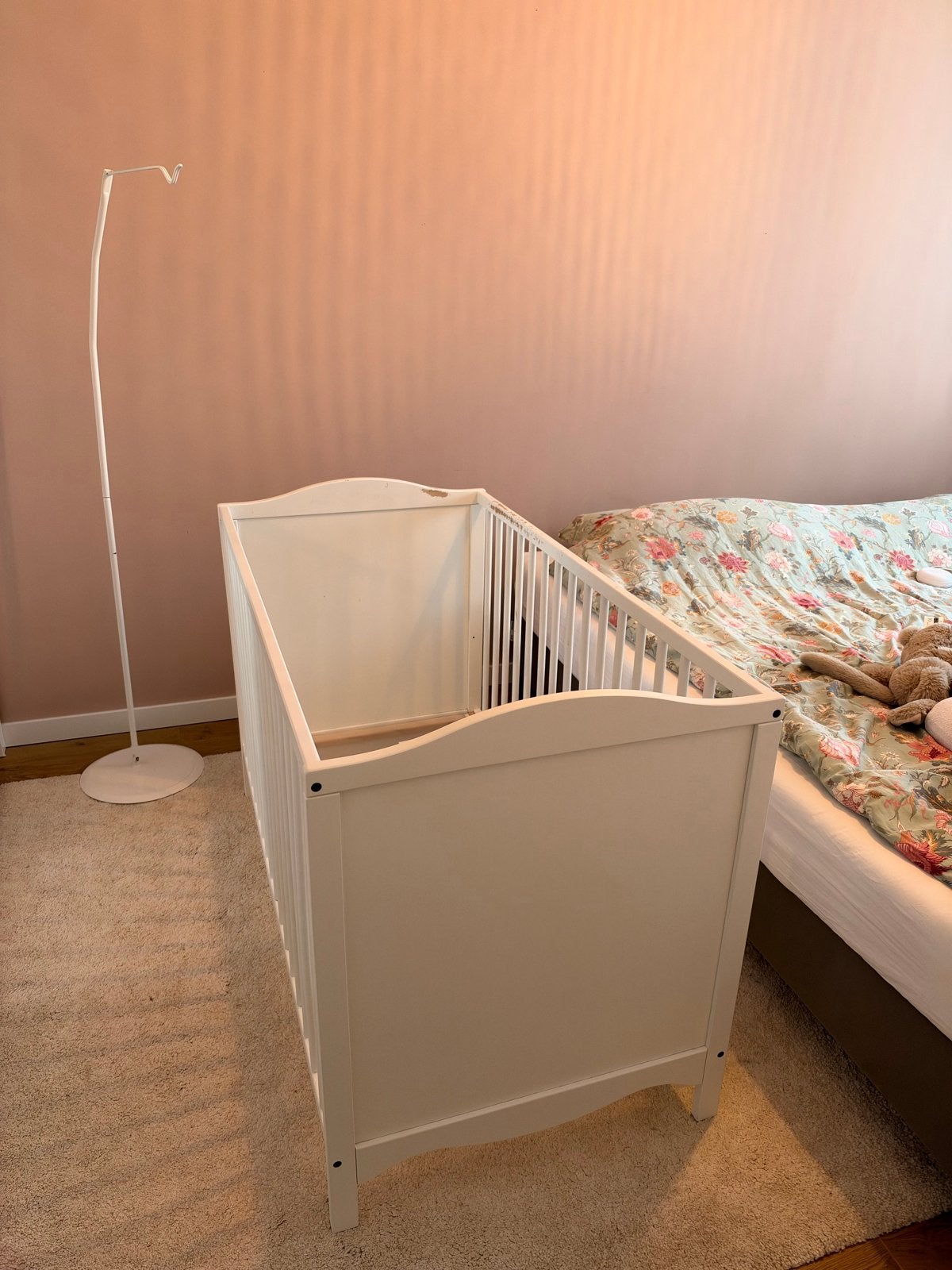 Ikea Smagora ledikant met beschadigingen, Ophalen, Gebruikt, Wit, 190 cm of minder