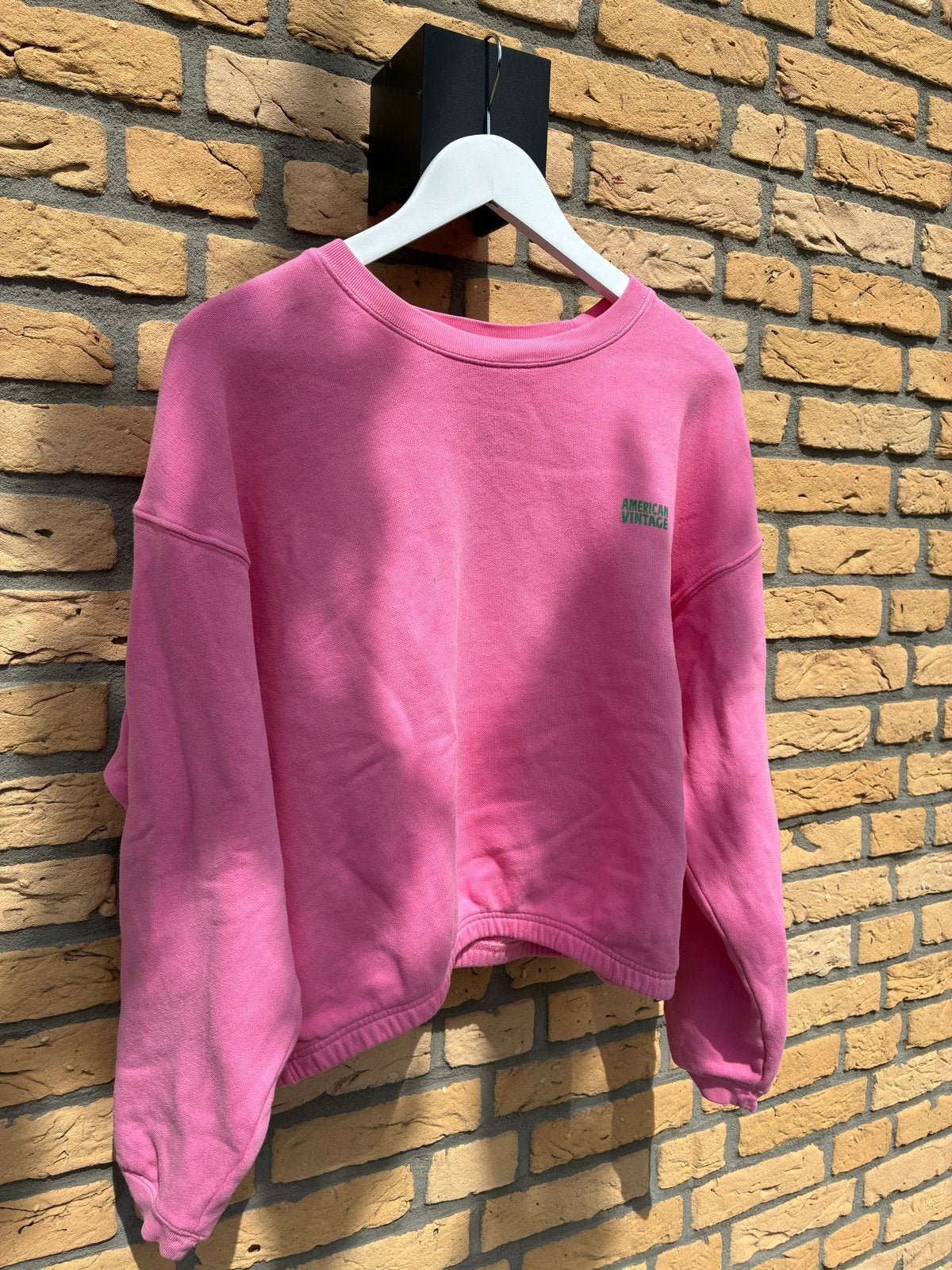American Vintage roze sweater - zacht en zo goed als nieuw, Ophalen of Verzenden, Zo goed als nieuw, Maat 38/40 (M), Roze
