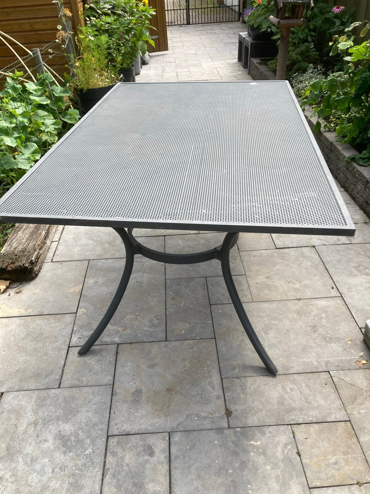 Hartman Prestige Tuinset met 4 stoelen en kussens, Ophalen, 4 zitplaatsen, Gebruikt, Eettafel