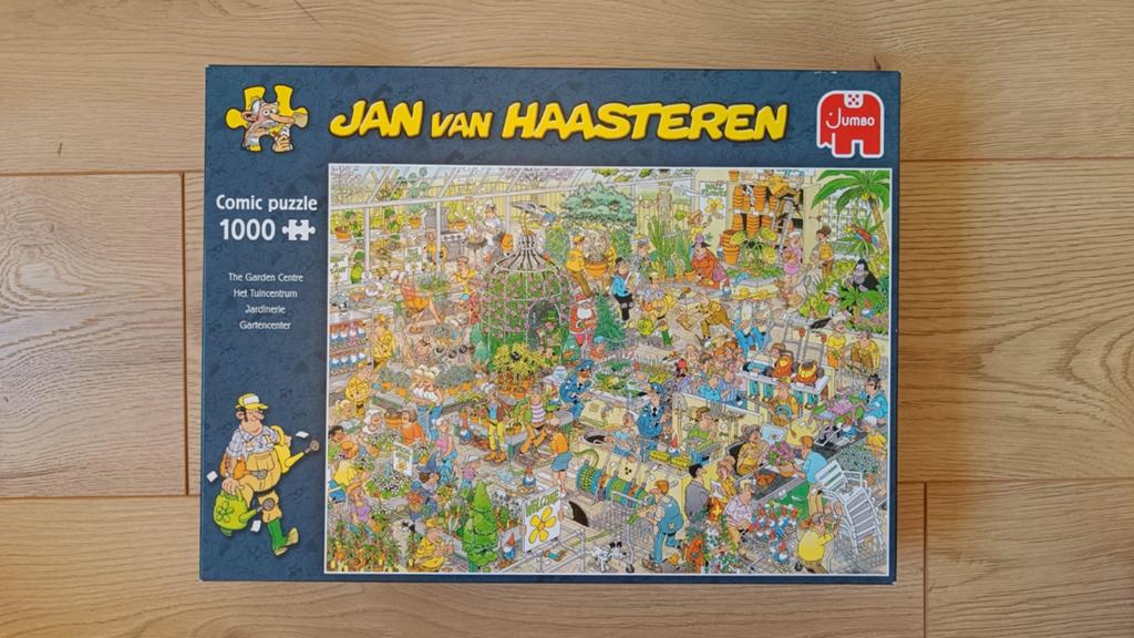 Jan van Haasteren 1000 stukjes - Het Tuincentrum, Ophalen, 500 t/m 1500 stukjes, Zo goed als nieuw, Legpuzzel