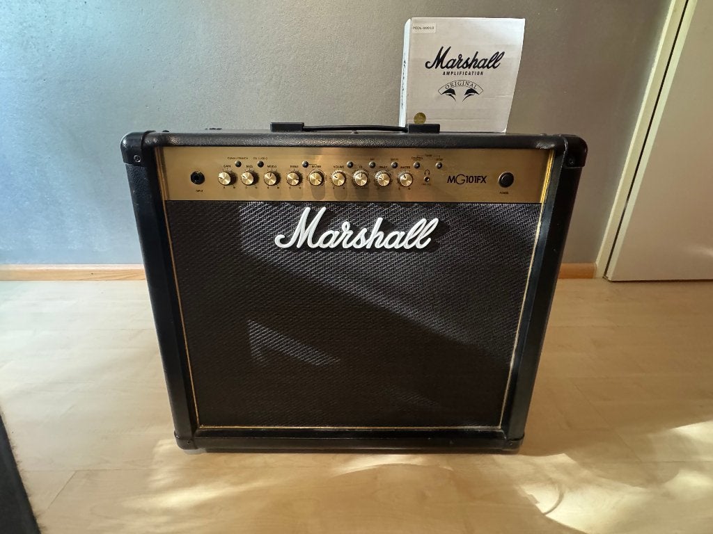 Marshall MG101FX, Muziek en Instrumenten, Versterkers | Bas en Gitaar, Ophalen, Zo goed als nieuw, Gitaar, 100 watt of meer