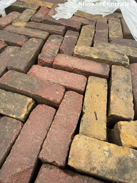 160m2 gemêleerd gebakken klinkers dikformaat straatstenen 7-