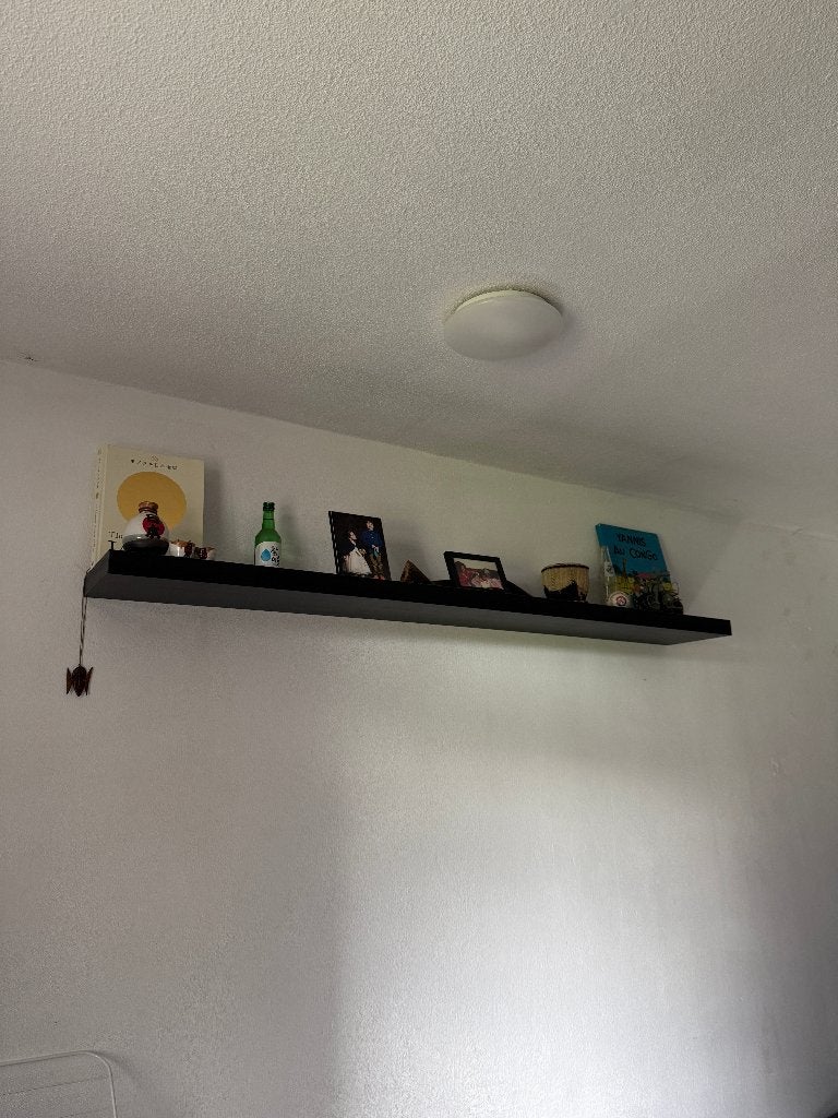IKEA LACK wall shelf, black, 190x26 cm, Huis en Inrichting, Ophalen, Met plank(en), 150 tot 200 cm, Nieuw