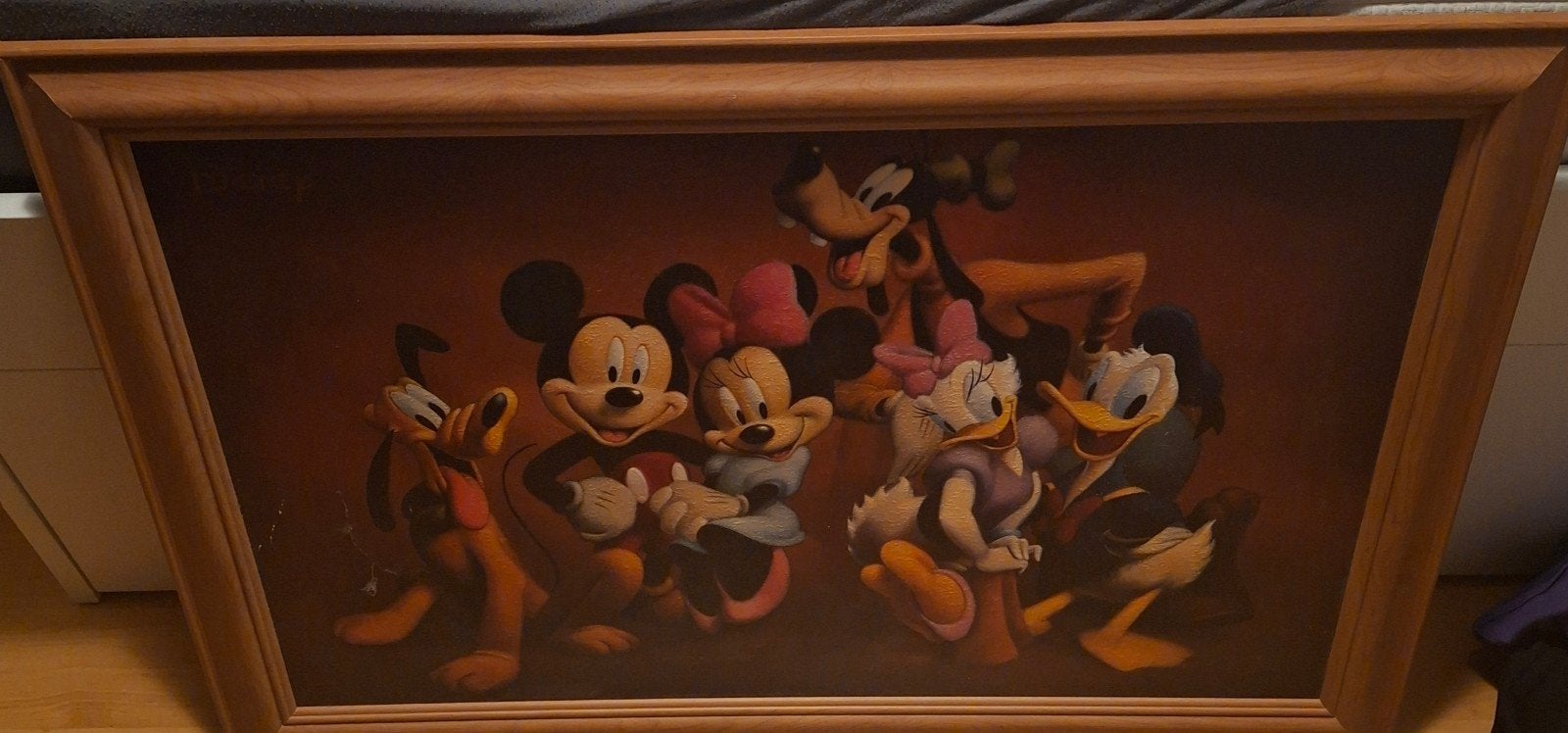 Disney Vrienden Schilderij - Mickey, Minnie, Donald, Goofy, Ophalen, Mickey Mouse, Gebruikt, Plaatje of Poster