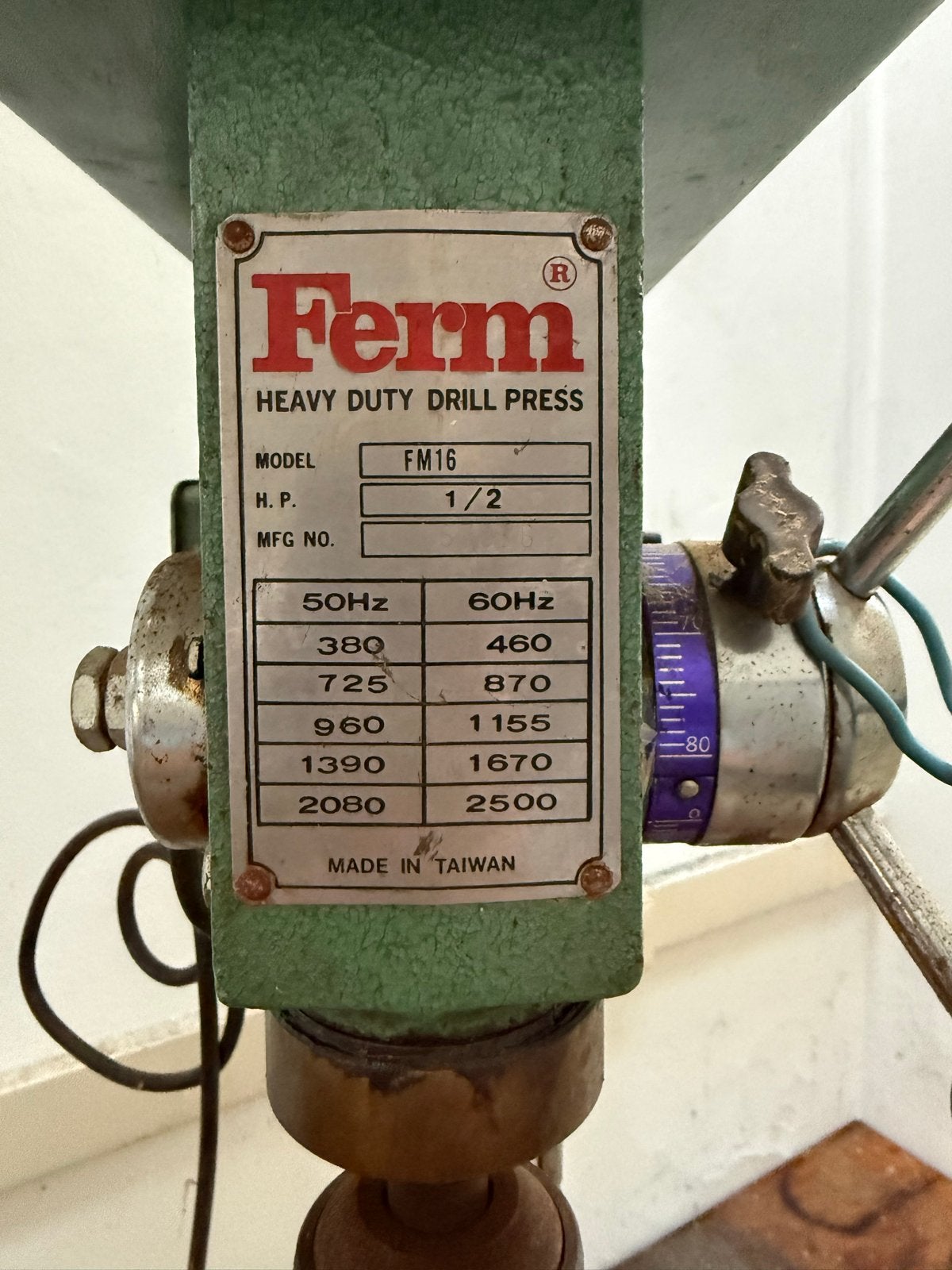 Ferm FM16 Kolomboormachine - Heavy Duty Boorpers, Ophalen, Gebruikt, Minder dan 400 watt, Kolomboormachine
