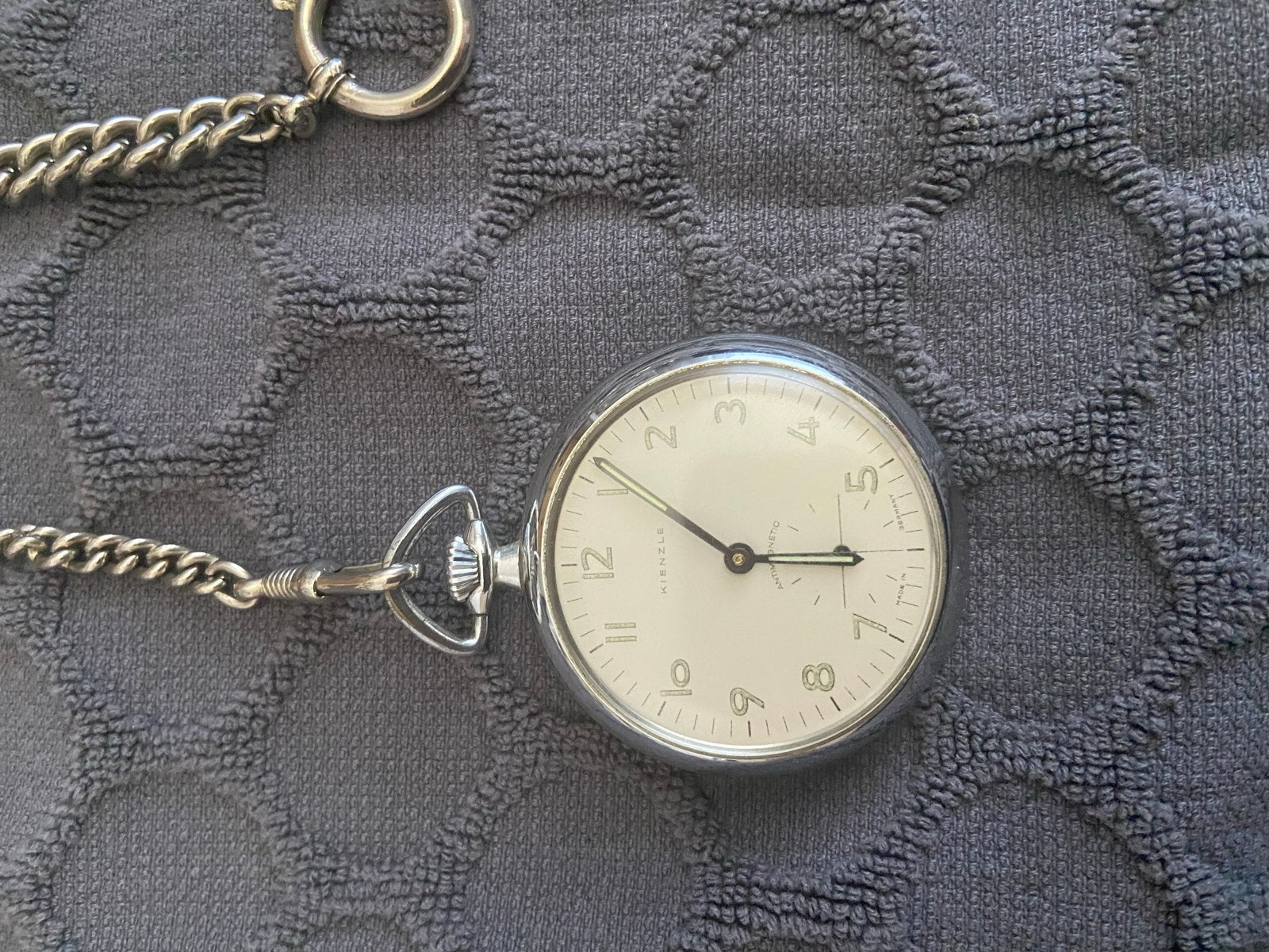 Vintage Zakhorloge met Ketting - Elegant en Tijdloos, Overige merken, Zakhorloge, Staal, 1930 tot 1960