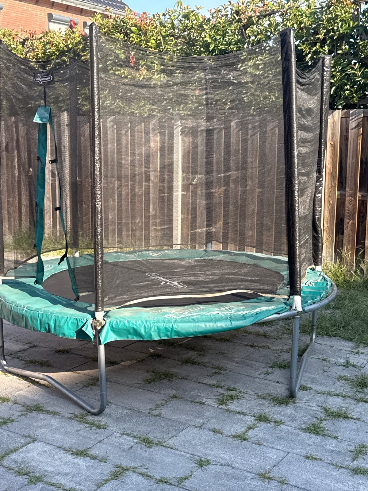 Trampoline Van Cranenbroek met veiligheidsnet, Ophalen of Verzenden, Gebruikt