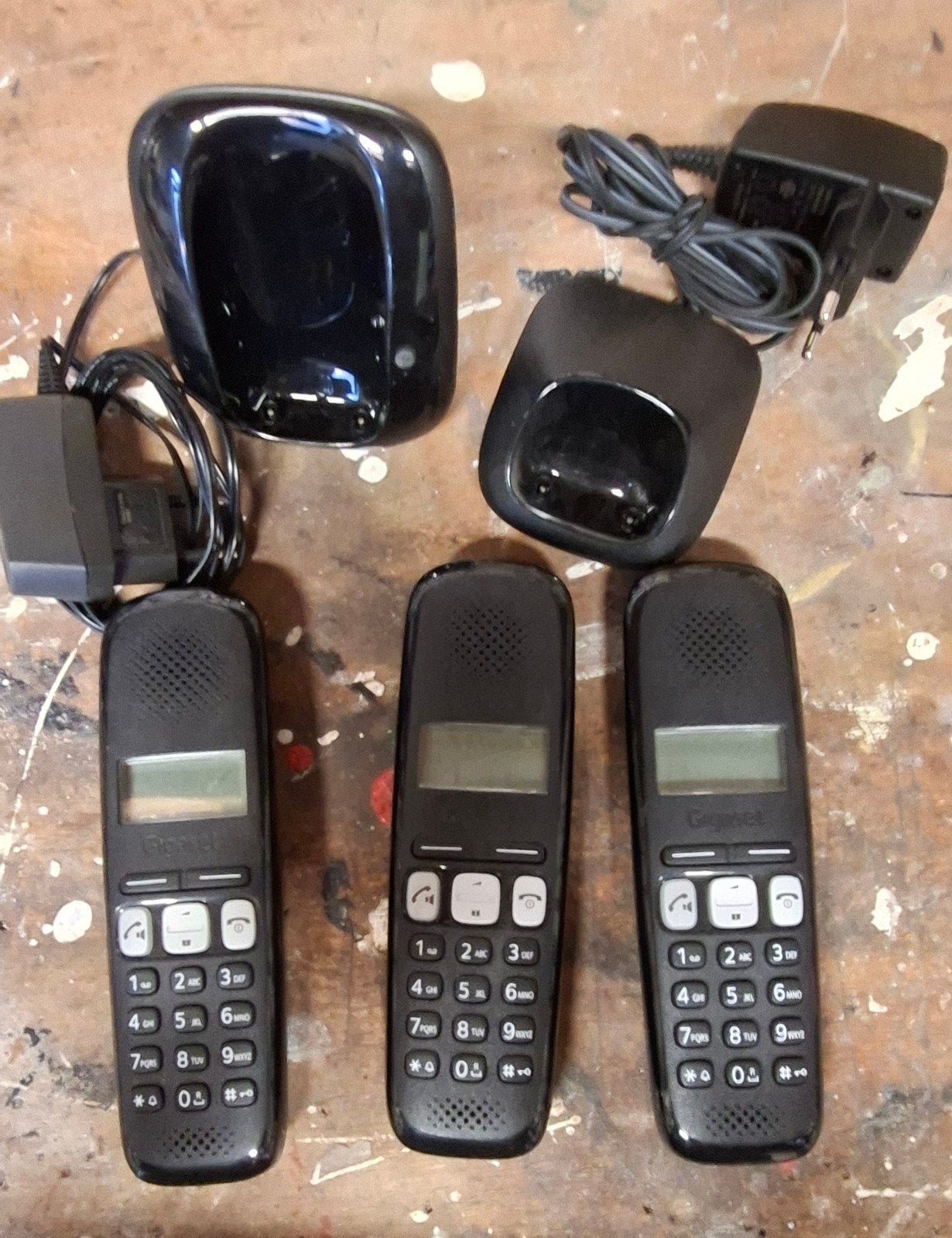 Gigaset A250H draadloze telefoons met laders (3 stuks), Ophalen, Gebruikt, 3 handsets