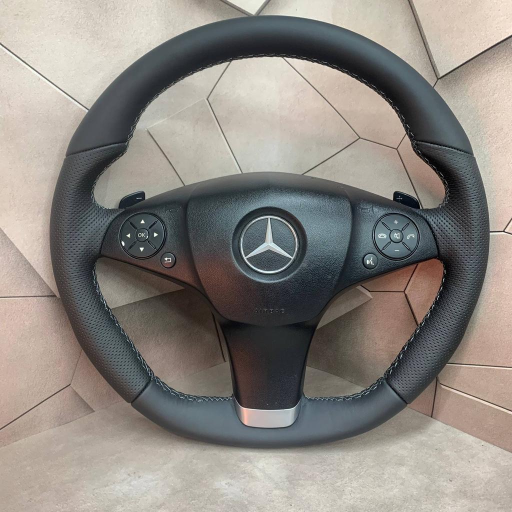 AMG Stuur Mercedes W204 W212 Stuurwiel OPNIEUW BEKLEED, Auto-onderdelen, Besturing, Nieuw, Ophalen of Verzenden