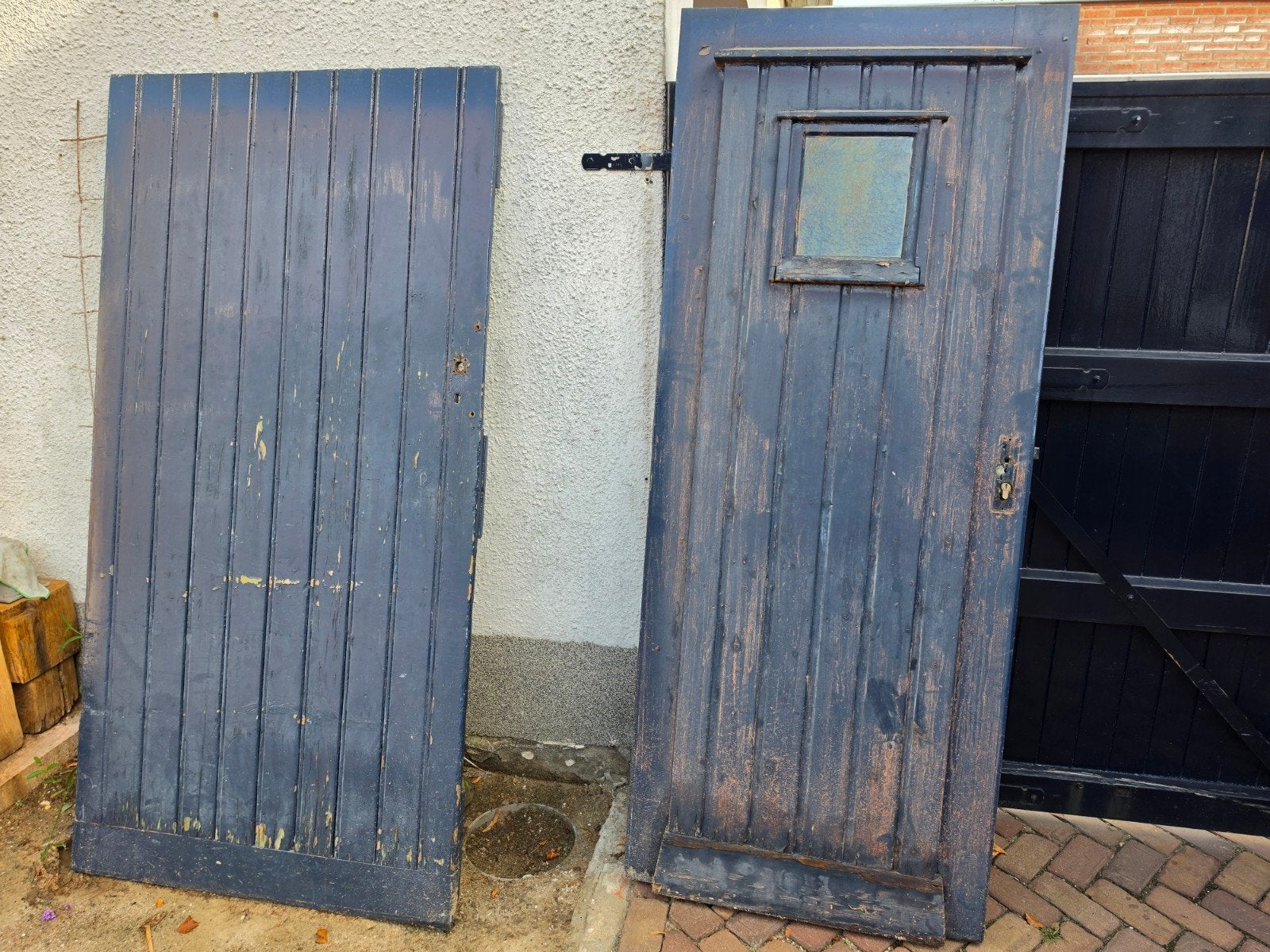 Oude schuur deuren GRATIS, Ophalen, Gebruikt, Hout, Overige typen