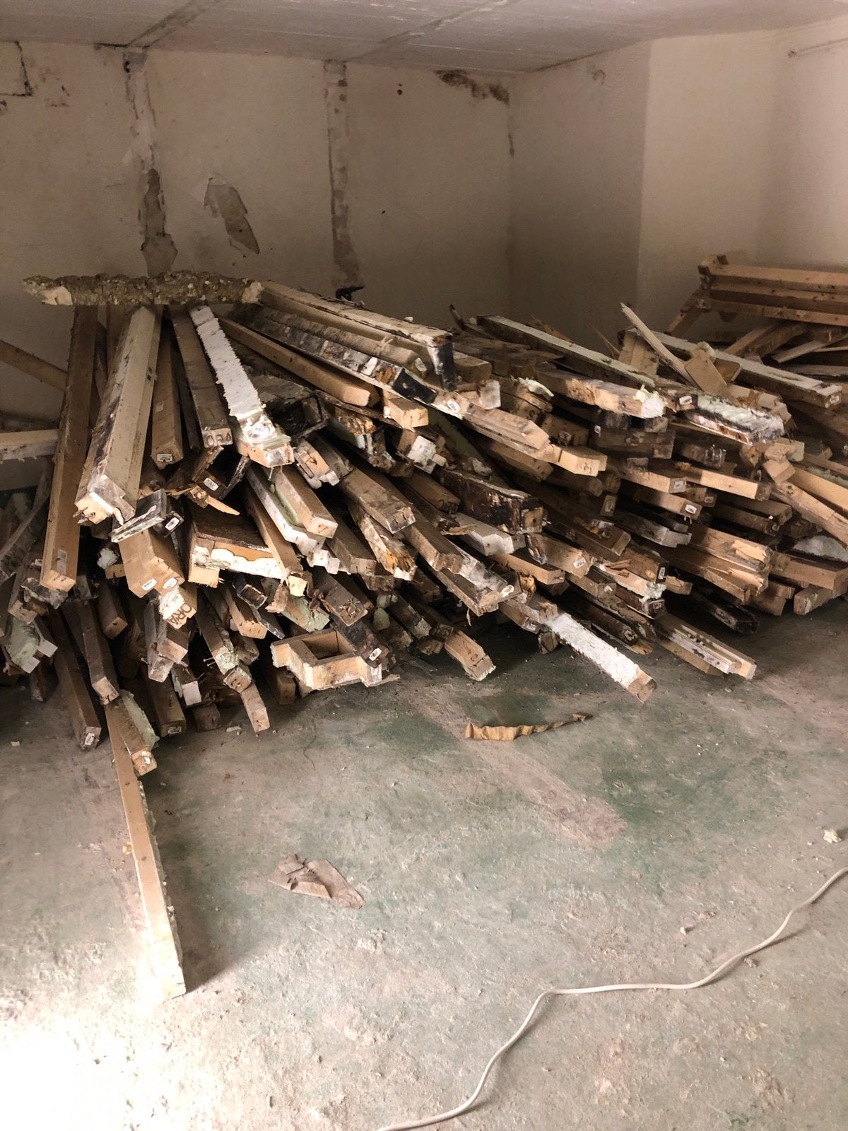 Hout, Doe-het-zelf en Verbouw, Hout en Planken, Ophalen, Gebruikt, 25 tot 50 mm, 200 tot 250 cm
