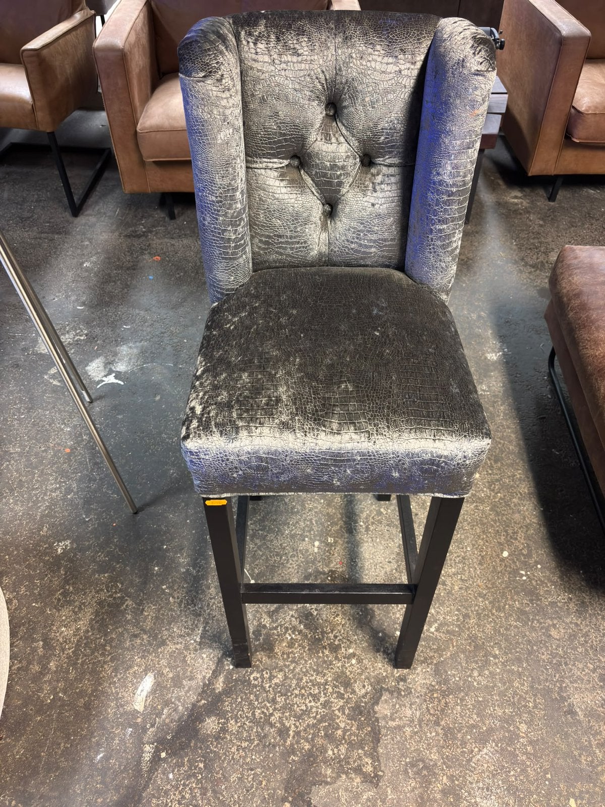 Donker grijze comfortabele stoel, Roxxz design, Spaarneweg 75b Cruquius, Nieuw, Ophalen of Verzenden