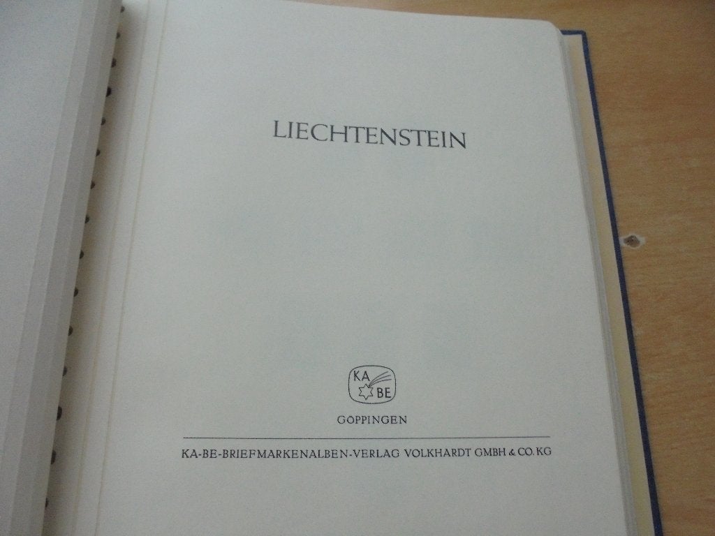 Liechtenstein.  LEEG  kabe luxe album , periode 1980/1998, Postzegels en Munten, Postzegels | Volle albums en Verzamelingen, Ophalen of Verzenden