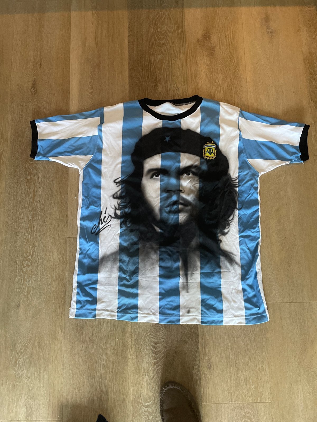 Argentinië Che Guevara T-shirt, Ophalen, Zo goed als nieuw, Maat 52/54 (L), Blauw