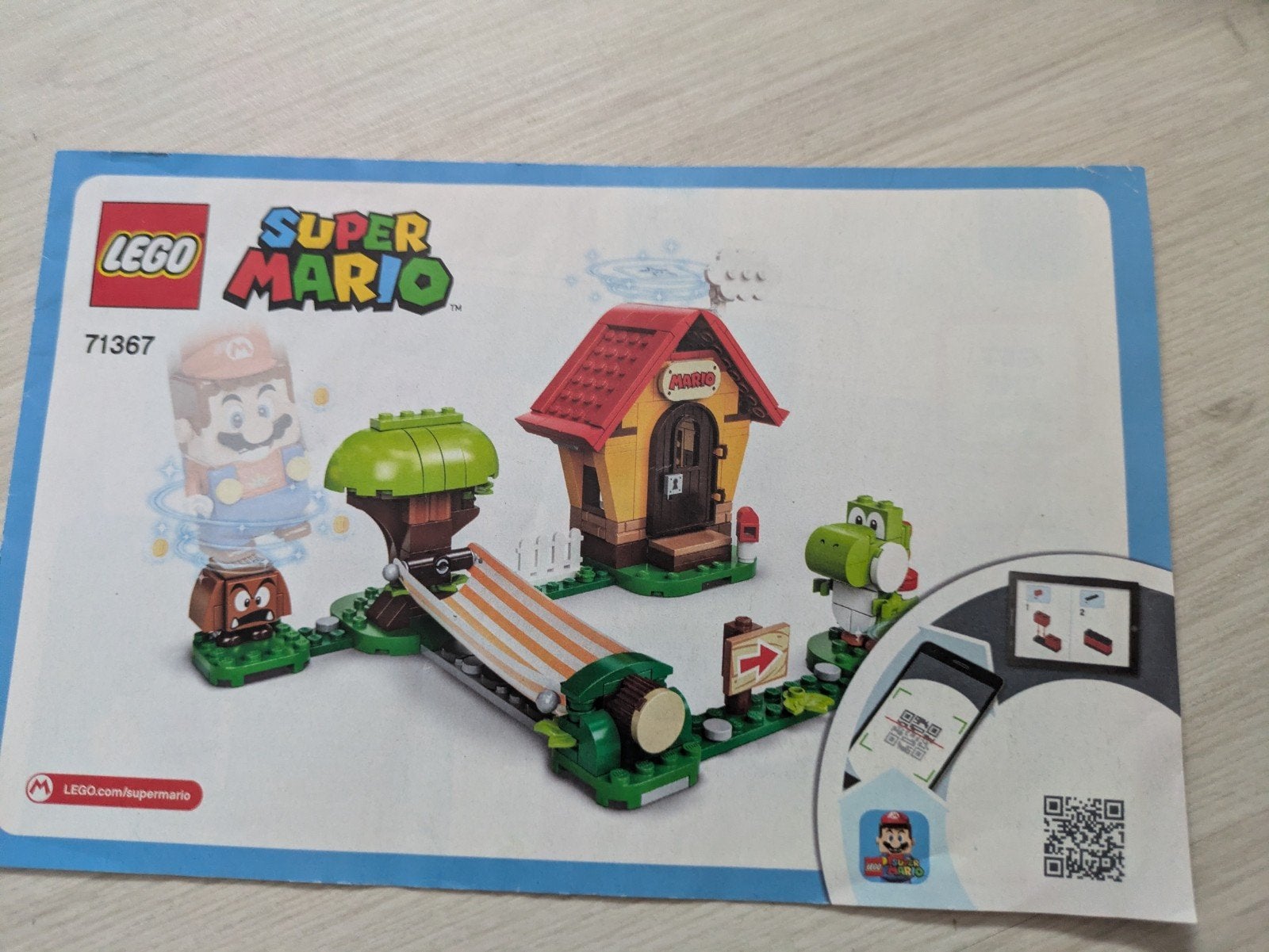 LEGO Super Mario: Mario's Huis & Yoshi Uitbreidingsset 71367, Overige thema's, Lego, Ophalen of Verzenden, Zo goed als nieuw