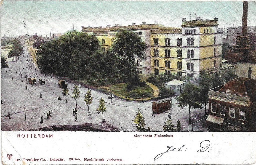 AK Rotterdam - Gemeente Ziekenhuis., Verzenden, Voor 1920, Gelopen, Zuid-Holland