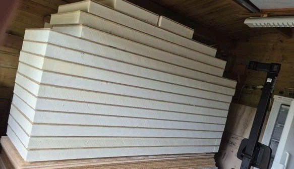 9x PIR OSB isolatieplaten 2440x600x80+12mm, Ophalen, 10 tot 15 m², Dakisolatie, Nieuw