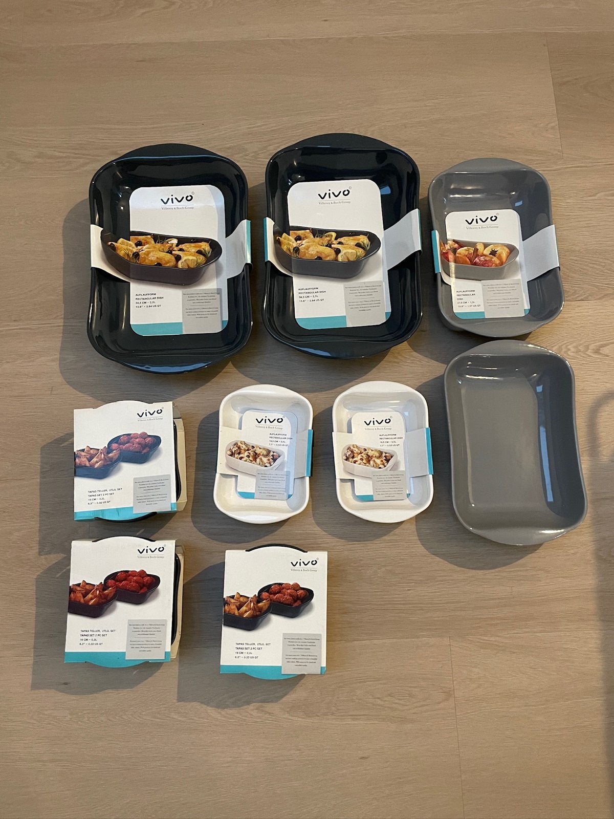 Vivo Villeroy & Boch Ovenschalen & Tapasschaaltjes Set - Nie, Huis en Inrichting, Ophalen, Overige typen, Nieuw, Steen/keramiek