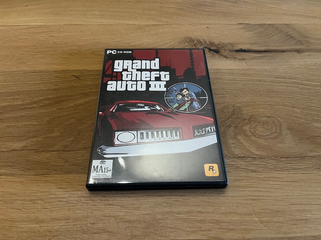Grand Theft Auto 3 (GTA 3) voor PC CD-ROM, Avontuur en Actie, Gebruikt, Vanaf 18 jaar, Verzenden