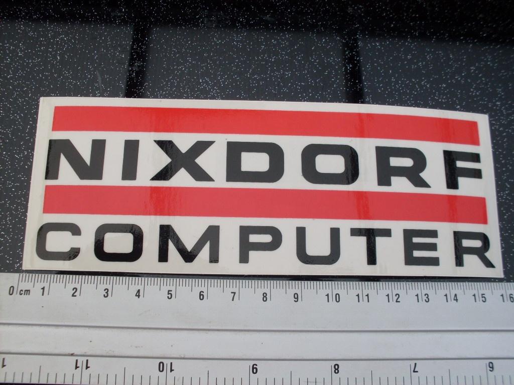 ruit sticker nixdorf computer logo, Verzamelen, Stickers, Zo goed als nieuw, Merk, Verzenden