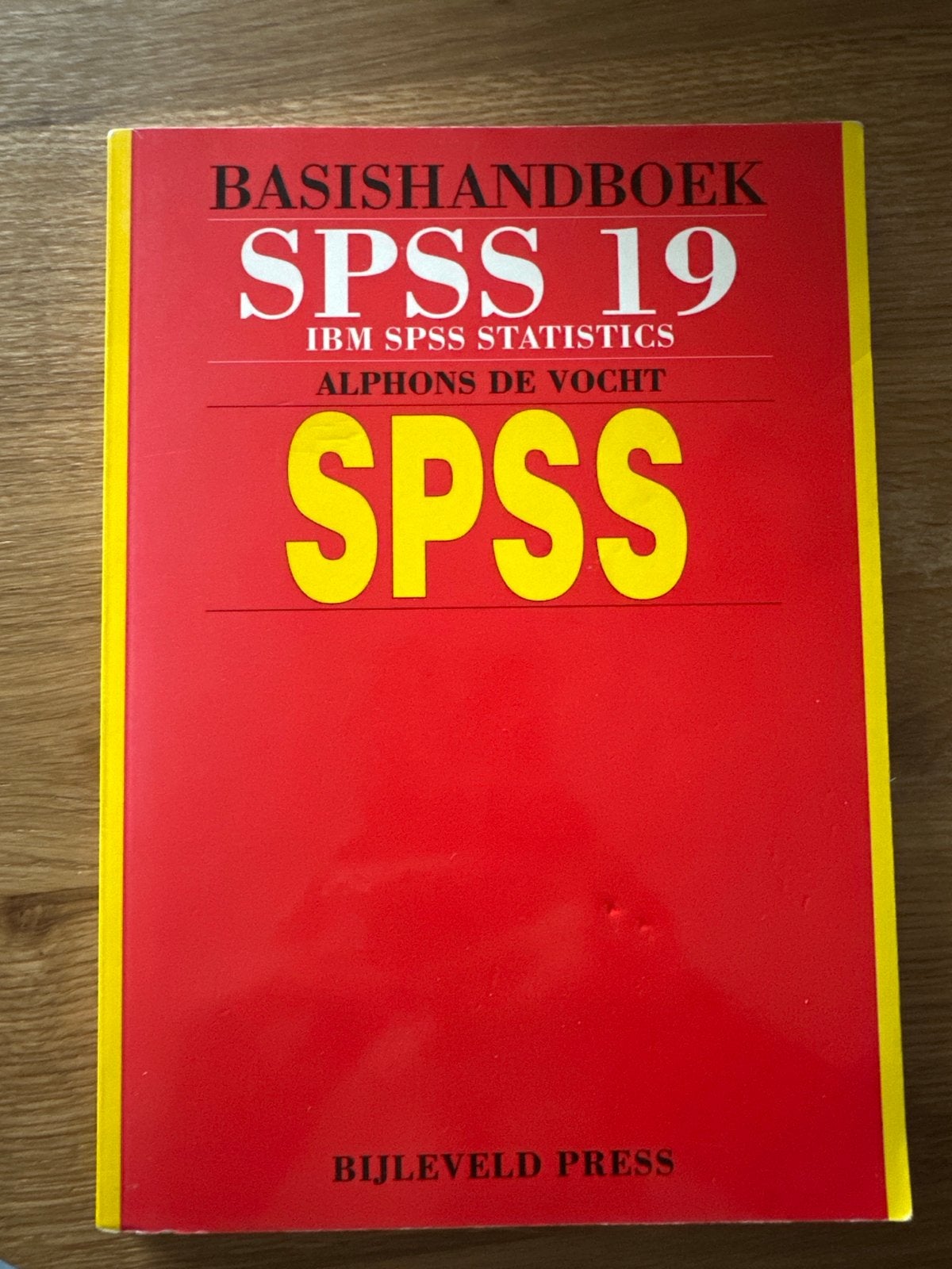 Basishandboek SPSS 19 - IBM SPSS Statistics, Ophalen of Verzenden, Gamma, Zo goed als nieuw, HBO