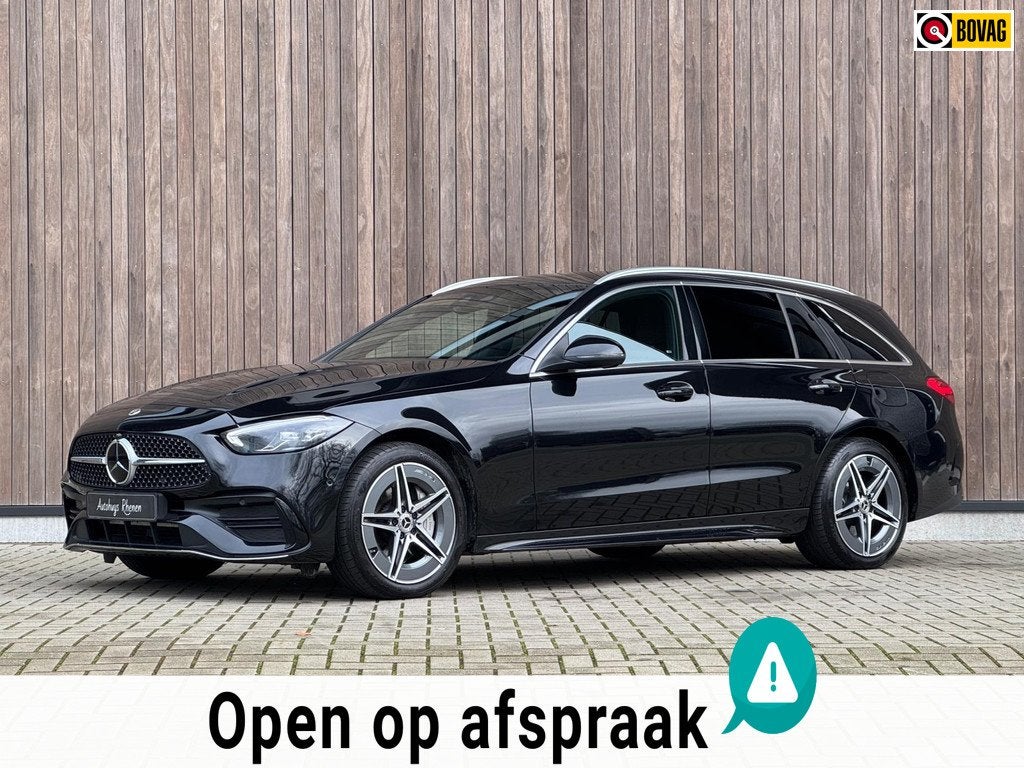 Mercedes-Benz C-klasse Estate C300 e AMG Line / Trekhaak /, Automaat, Achterwielaandrijving, Zwart, 4 cilinders