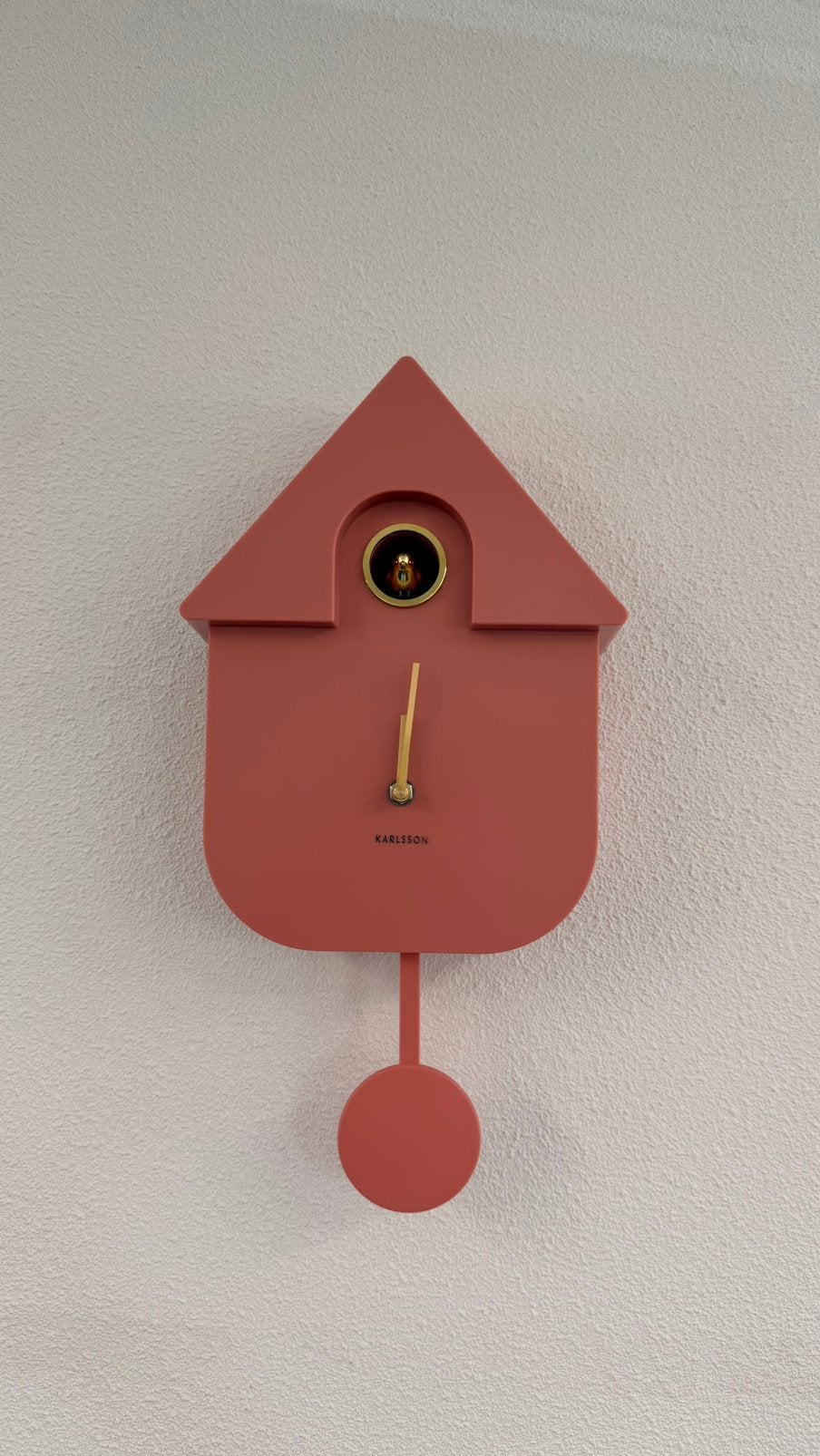 Roze karlsson klok, Verzenden, Nieuw, Wandklok