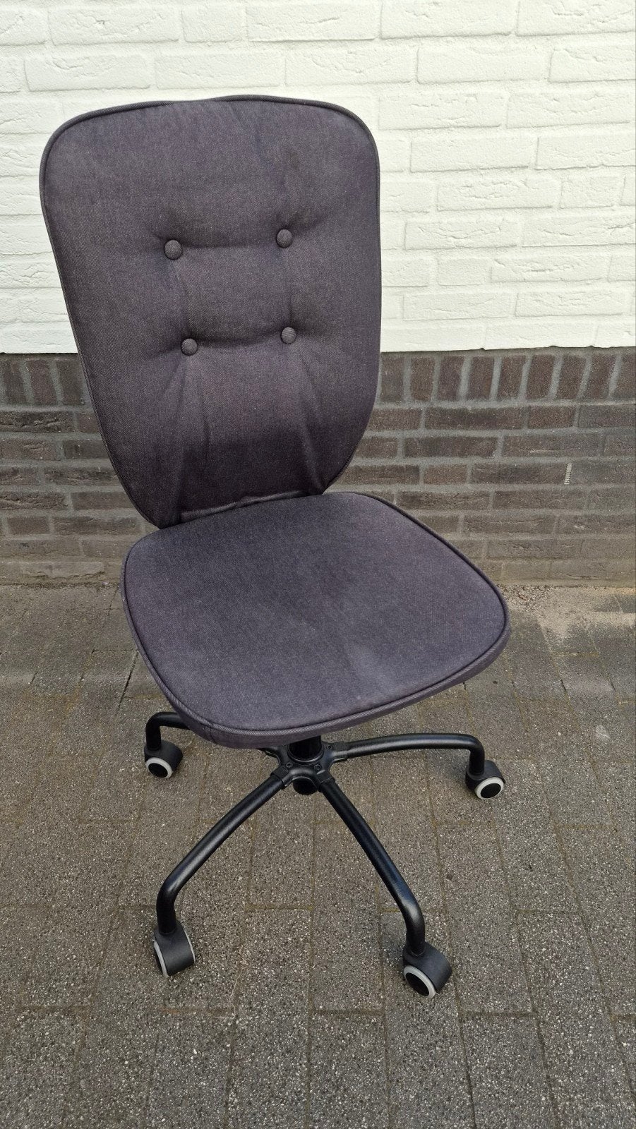 IKEA bureaustoel - Donkergrijs, comfortabel, Ophalen, Gebruikt, Grijs, Bureaustoel