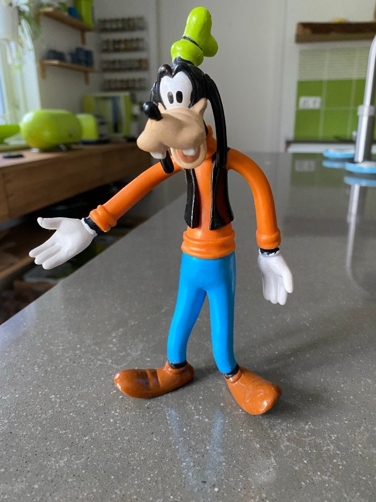 Poppetje Goofy, Verzamelen, Disney, Zo goed als nieuw, Beeldje of Figuurtje, Goofy of Pluto, Ophalen of Verzenden