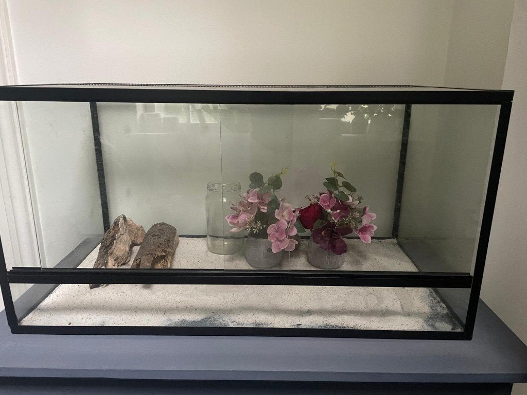 Aquarium hamster reptiel wandelende takken, Ophalen, Gebruikt