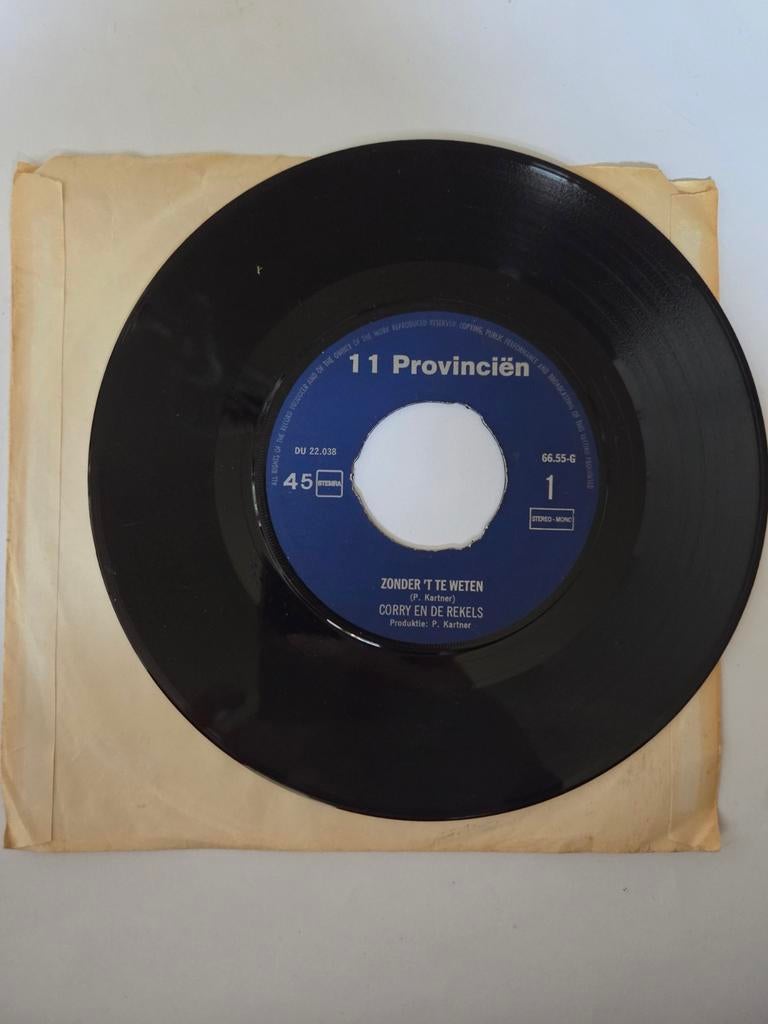 Corry en de Rekels - Zonder 't te weten, Gebruikt, 7 inch, Single, Ophalen of Verzenden