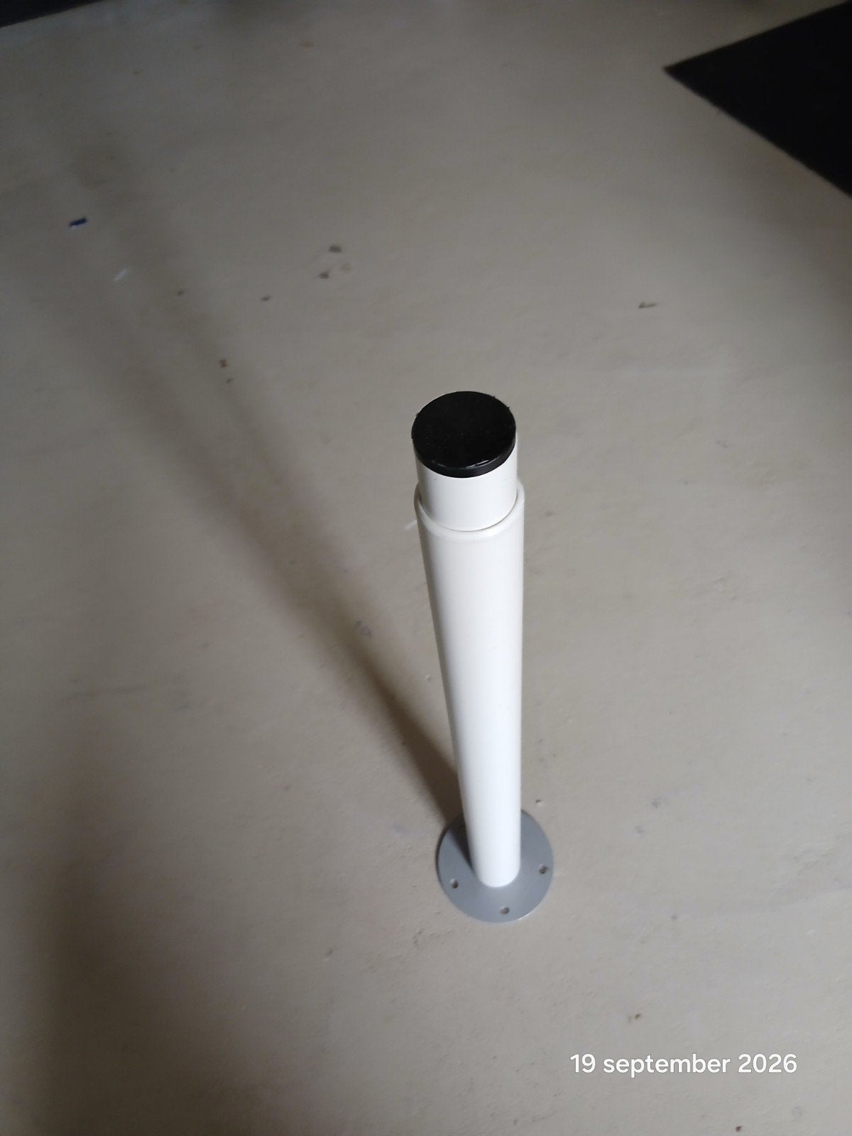 verstelbare tafelpoot, Ophalen of Verzenden, Gebruikt, Rond, 50 tot 100 cm
