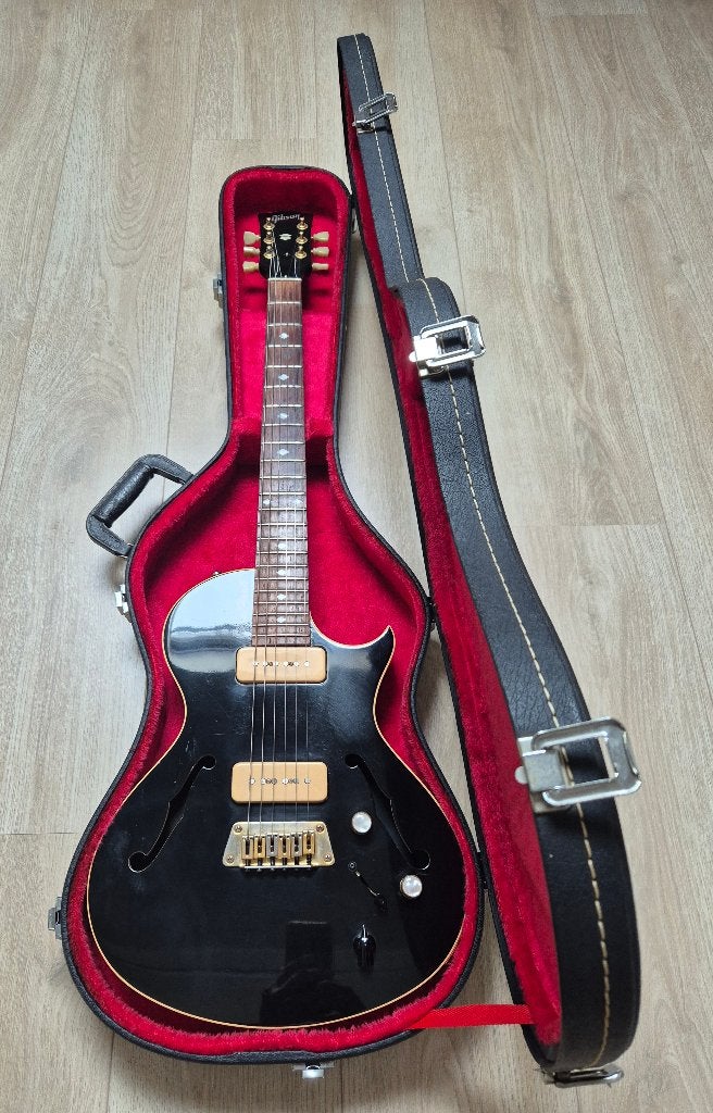 Gibson Blueshawk Ebony  bj 1999, Ophalen of Verzenden, Gebruikt, Semi-solid body, Gibson